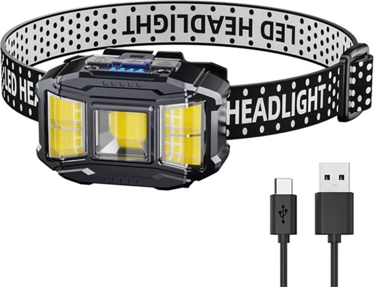 COB LED Starke Licht Scheinwerfer Motion Sensor Induktion Scheinwerfer USB Lade Leistungsstarke Taschenlampe für Outdoor...