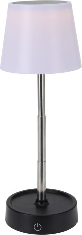 Spetebo - led Akku Touch Leuchte dimmbar und höhenverstellbar - h 12-30 x 10 cm - Kunststoff Tischleuchte warm weiß mit ...