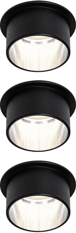 Paulmann - 93383 LED-Einbauleuchte 19.5 w Schwarz, Eisen