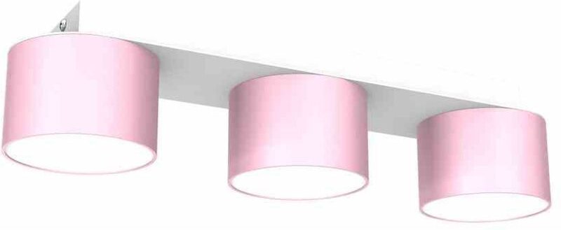 DIXIE Deckenleuchte Rosa/Weiß 3xGX53