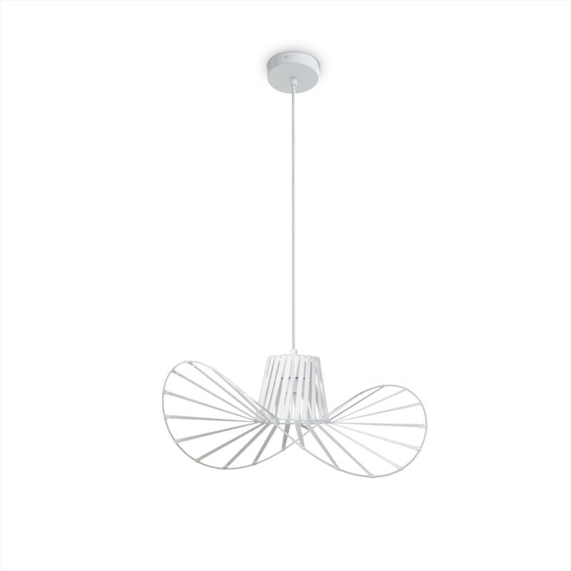 Led Pendelleuchte Wohnzimmer Esszimmer Schlafzimmer Hängellampe Modern Stylisch Pendelleuchte - Weiß, Weiß (Ø45 cm) - Pa...