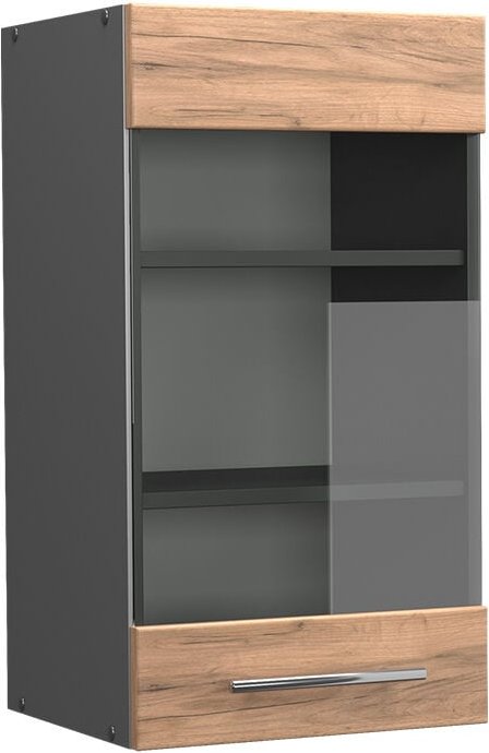 Vicco - Küchenglasschrank Fame-Line, Goldkraft Eiche, 40 cm