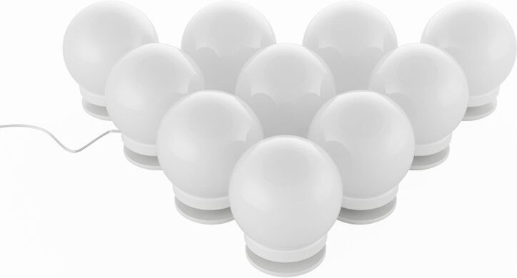 Schminktischbeleuchtung , Weiß, 400 cm Vicco