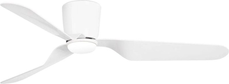 Pemba Deckenventilator weiß mit Gleichstrommotor mit Licht