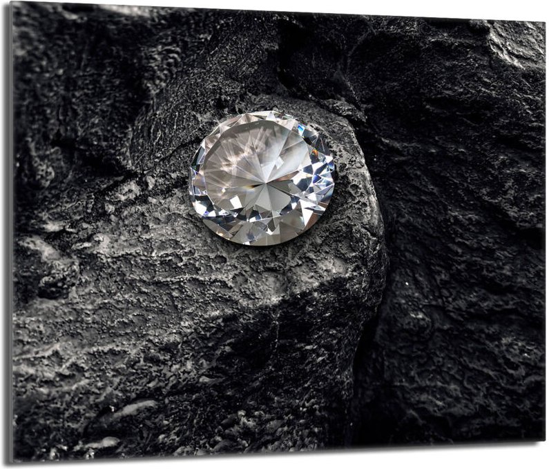 Glasschutzplatte für den Herd 60x52 Diamond