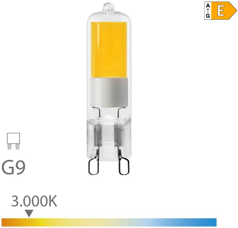 EDM - Glühbirne g9 led 5w 550lm 3000k warmes Licht Glas