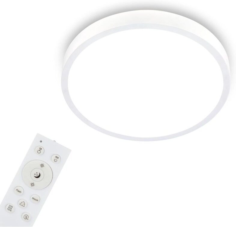 Briloner - led Deckenleuchte Runa ø 38 cm, Metallrahmen weiß, rgbw Deckenleuchte