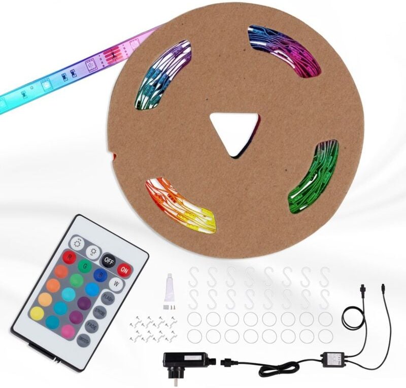 Briloner - led Band led Stripe Außen Dimmbar 1 Meter rgb IP44 30W weiß Kunststoff