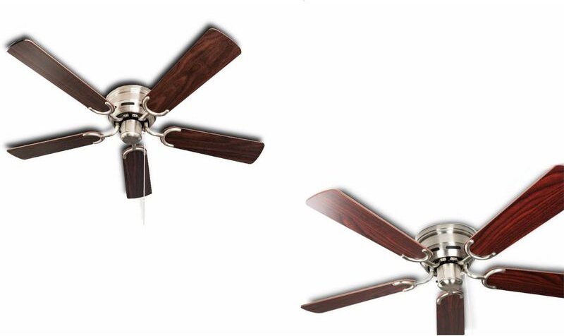 Deckenventilator Kisa Deluxe bn Rosenholz / Walnuss