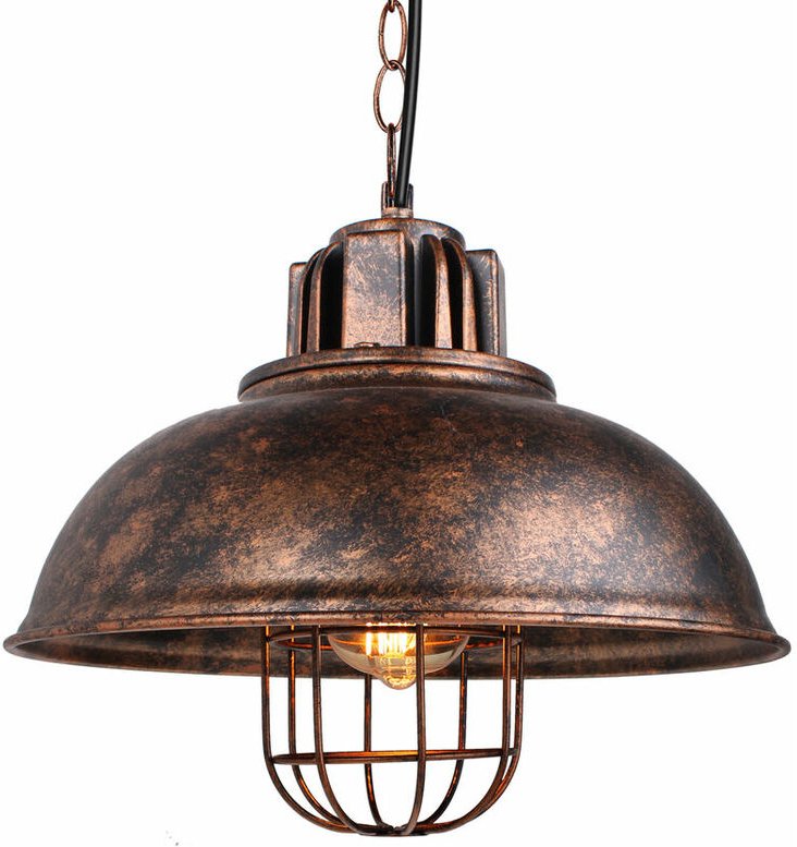 Pendelleuchte Innen E27 Retro Industrie Kreative Individuell Metall Café Bar Restaurant Hängelampe Ø33CM Rost