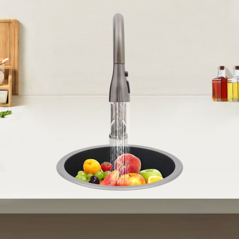 Built-in Kitchen Sink Wide Compatibility Multiple Water Outlets Convenient Faucet Thoughtful Design