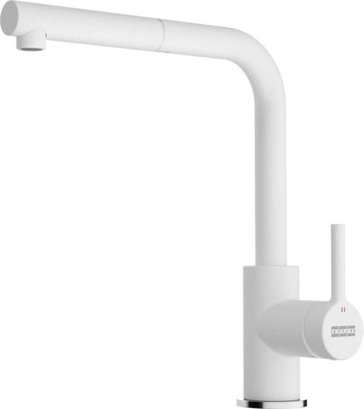 Franke Lina - Spültischarmatur FS 3235.094, mit ausziehbarem Auslauf, weiß-eis 115.0728.485