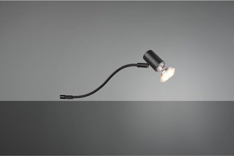 Spot-Lampe Jade Spiegel verstellbar schwarz IP44 Trio-Beleuchtung
