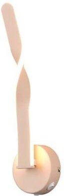 Wandleuchte Wandlampe Flurleuchte Metall sandfarben LED Schalter H 45,5 cm