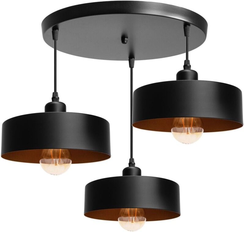 Toolight - hängelampe APP1334-3CP black gold