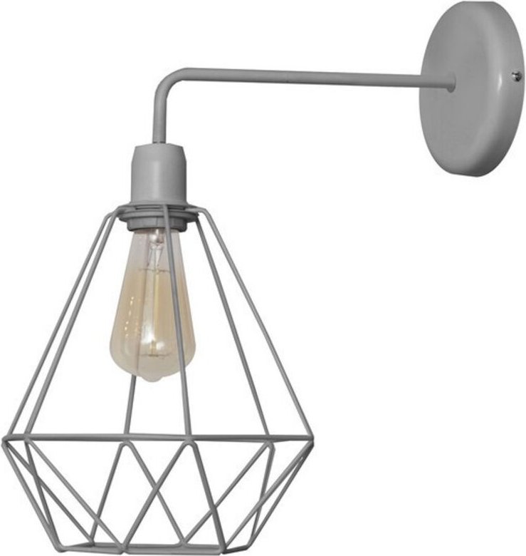 Karo Wandleuchte Grau 35cm - Helam