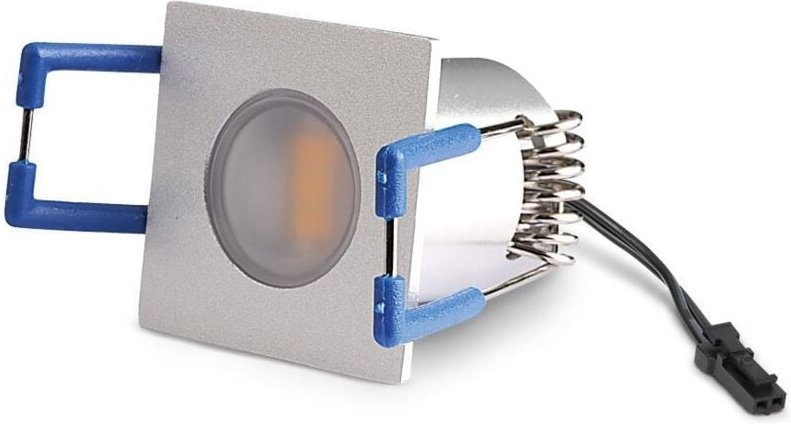LED Mini Einbauspot eckig 1.5W 12V 3000K IP20 30x30mm