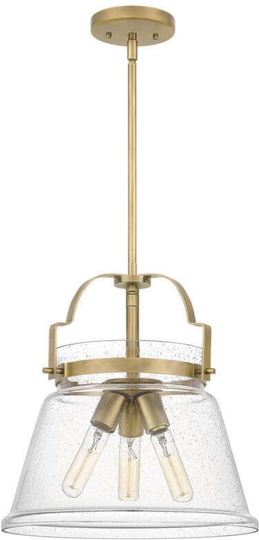 Quoizel Wimberley Dome Pendelleuchte aus verwittertem Messing - Elstead