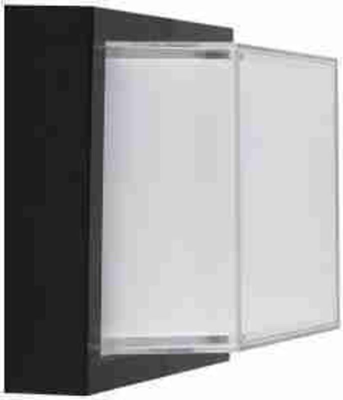 LED218543 VT-828 6W LED Wandleuchte Grau Gehäuse Rund IP65 3000K