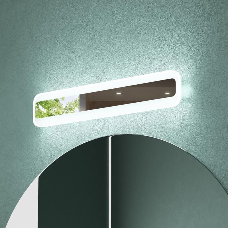 Spiegelleuchte 40cm led Badlampe Spiegellampe, 3000K-6000K Badezimmer Lampe 3 Farben Dimmbar Schminkleuchte Chrom 14W Lu...