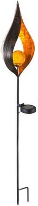 Design LED Solar Leuchte Außen Beleuchtung Dekoration Steck Lampe Flamme Design Globo 33467