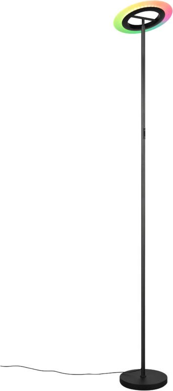 LED Stehlampe Standlampe Leselampe schwarz RGBW Farbwechsler dimmbar H 175 cm