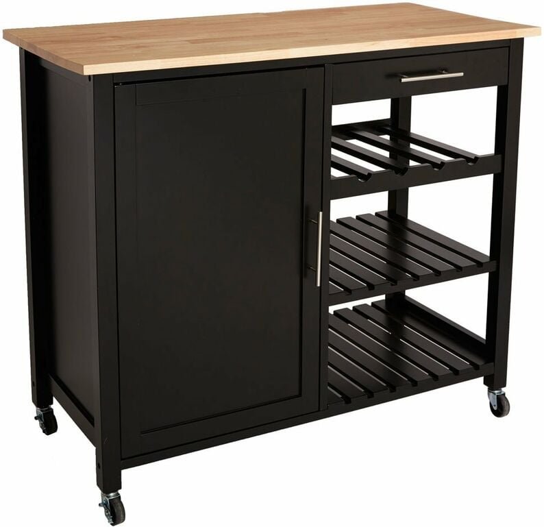 Atmosphera - Beistelltisch Claude schwarz h 100 cm créateur d'intérieur