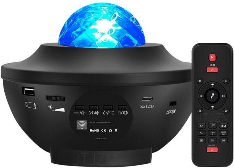 Galaxienprojektor - Sternenprojektor - Sternenhimmelbeleuchtung - Deckenprojektor - Timer-kompatibel - Geeignet für Part...