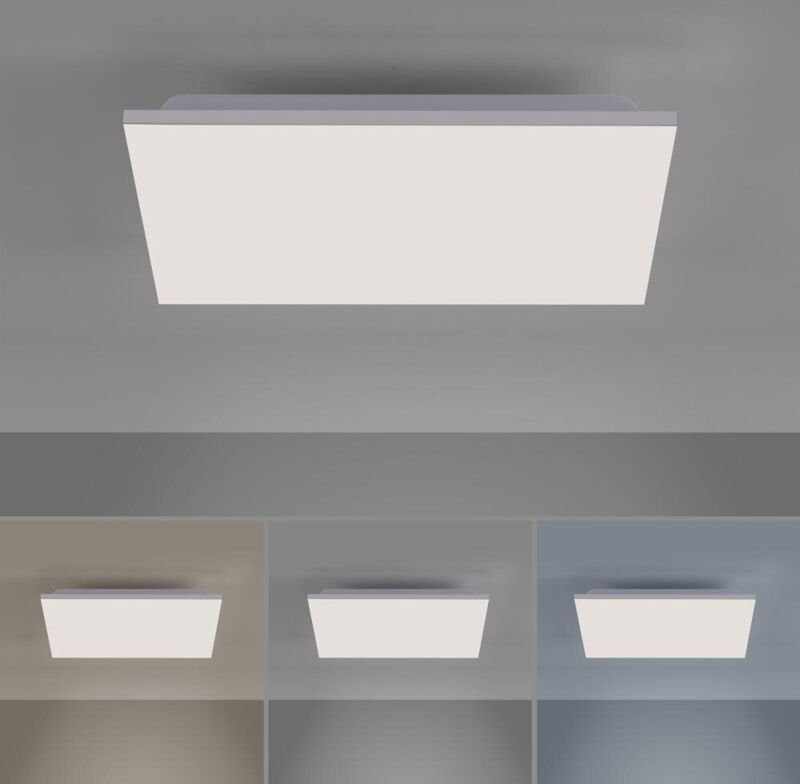 Led Deckenleuchte Canvas weiß Deckenlampe festverbaute led - Leuchten Direkt