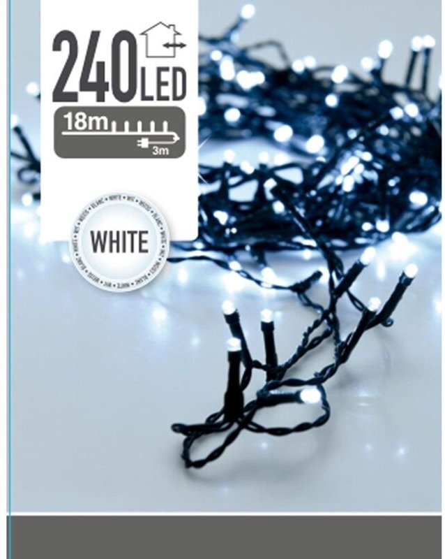 Feststehende Girlande 240 leds weiß kalt 220v 21m ip44