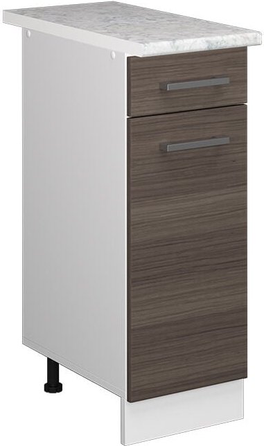 Vicco - Küchenunterschrank R-Line, Grau, 30 cm , ap Marmor