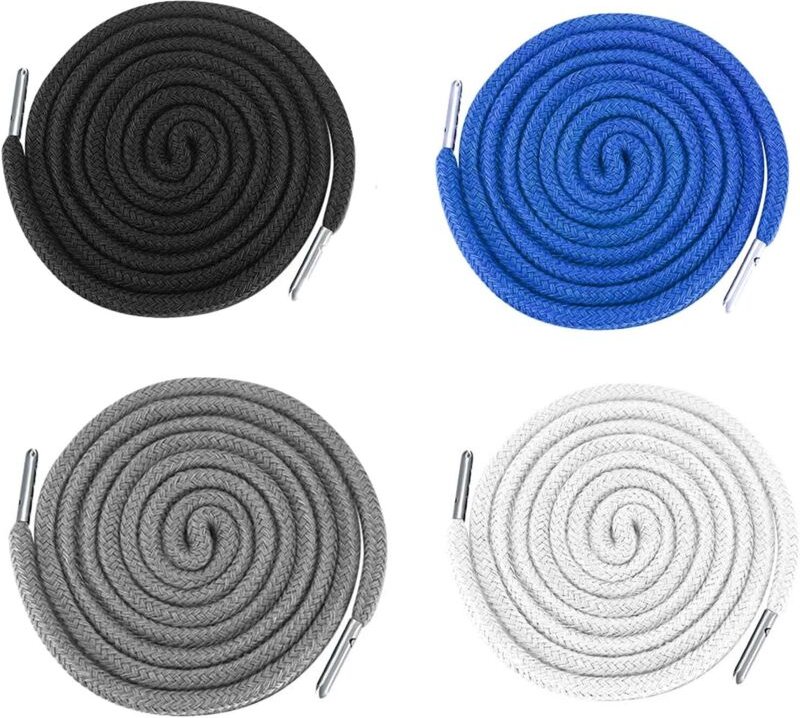 Set mit 4 Ersatzkordeln mit Metallspitzen, Ersatzkordel, universelle Kordel, robuste Kordel mit Clip und Einfädelwerkzeu...