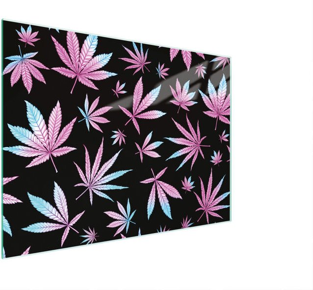 Glasschneidebrett 30x22 Blätter