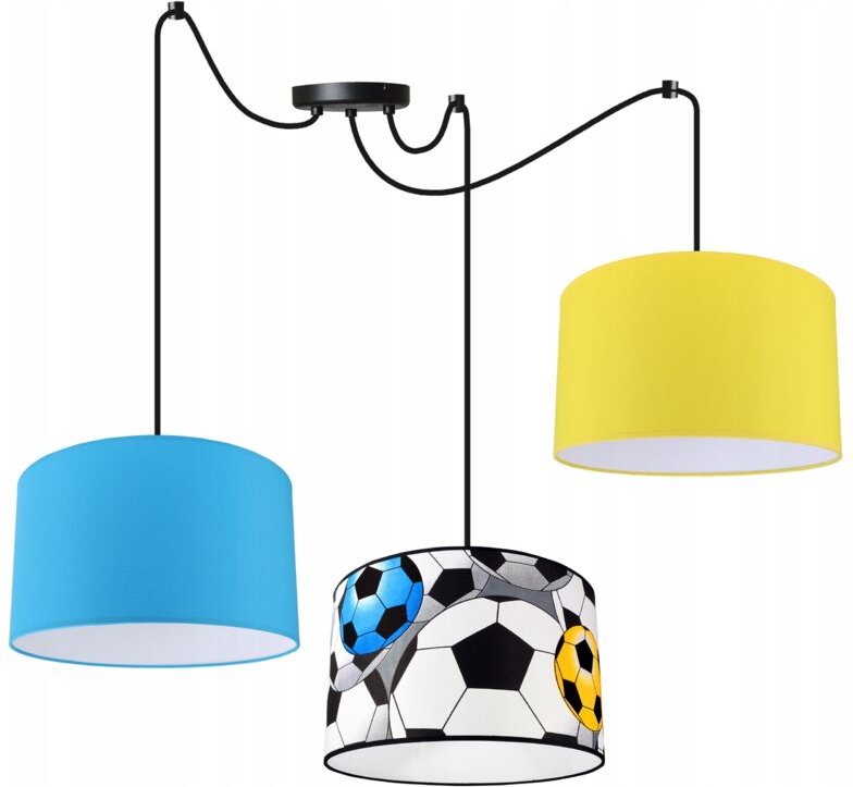 Kinder-Hängelampe mit Fußball-Dekor