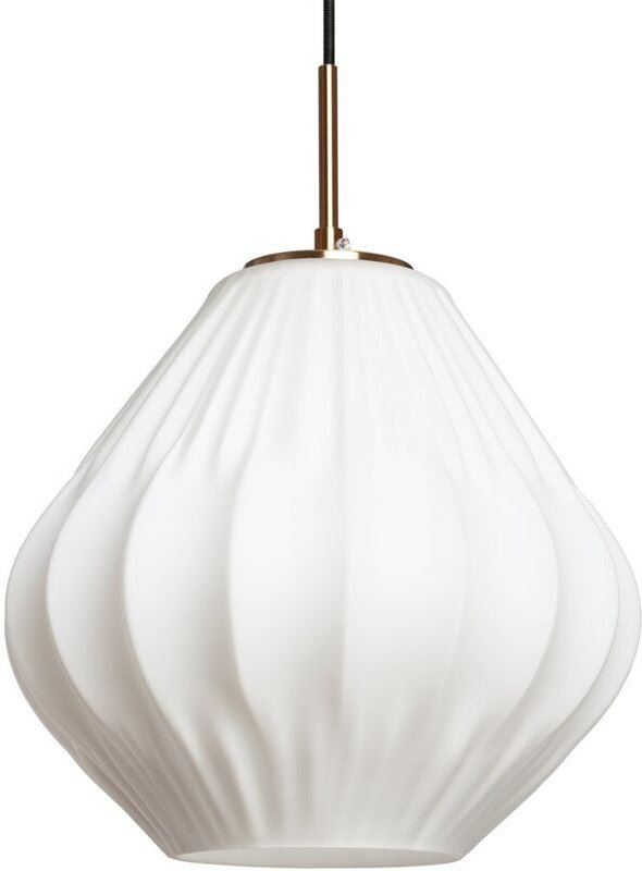 Pendelleuchte Metall und Glas Belisa Weiß