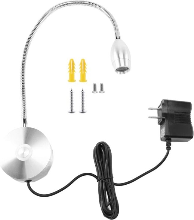 Dimmbare Leselampe, Bettleuchten mit Stecker, verkabelt US