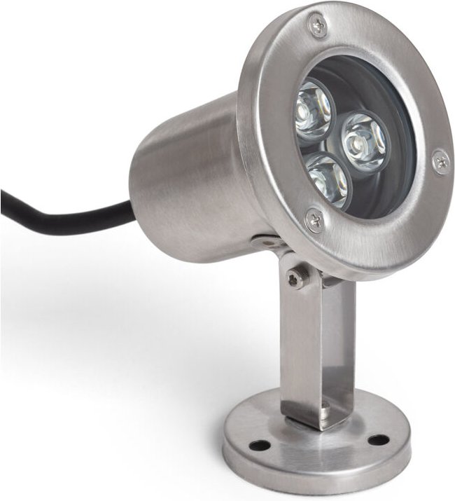 Ledkia - LED-Strahler tauchfähig rgb 3W Oberfläche 12V dc Inox rgb