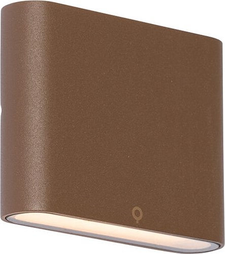 Moderne Außenwandleuchte rostbraun 11,5 cm inkl. led IP65 - Batt