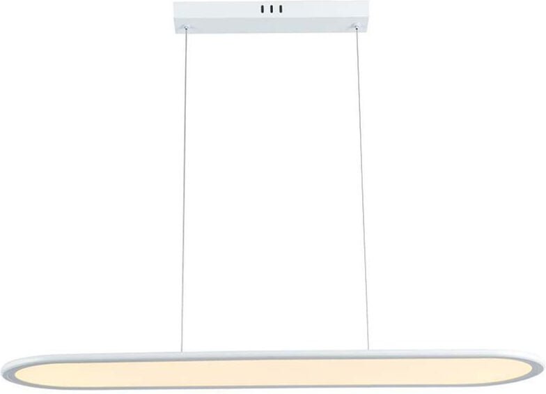 Hängeleuchte Pendelleuchte Esszimmerlampe led Aluminium weiß neutralweiß l 80 cm