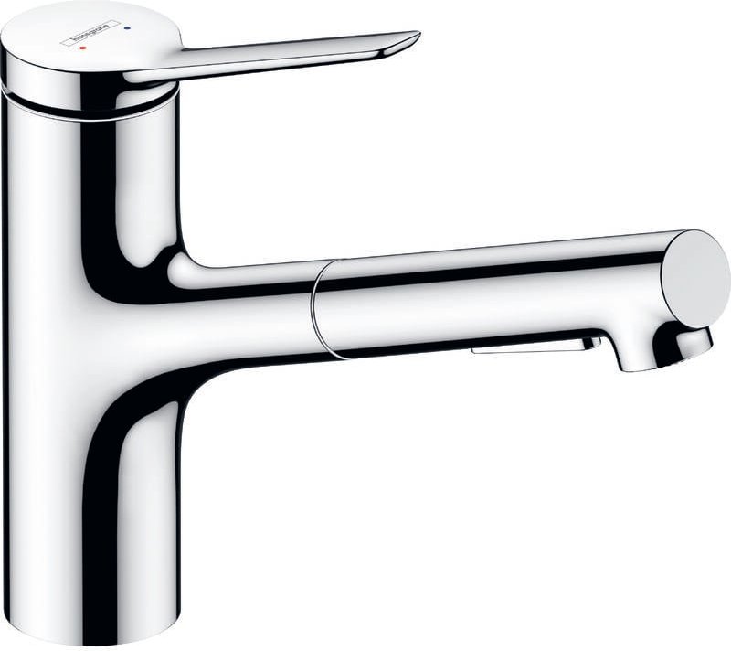 Zesis M33 - Spültischarmatur 150, mit ausziehbarer Brause, EcoSmart, Chrom 74810000 - Hansgrohe