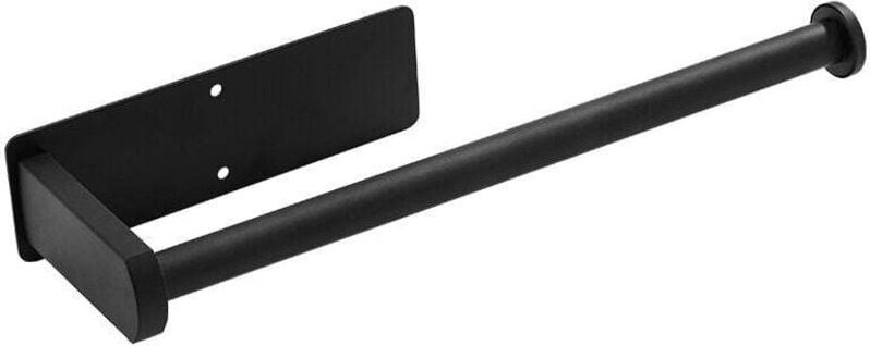 Schwarzer Papierhandtuchhalter, Edelstahl Papierhandtuchhalter Ohne Bohren Selbstklebender Papierhandtuchhalter Wandhalt...