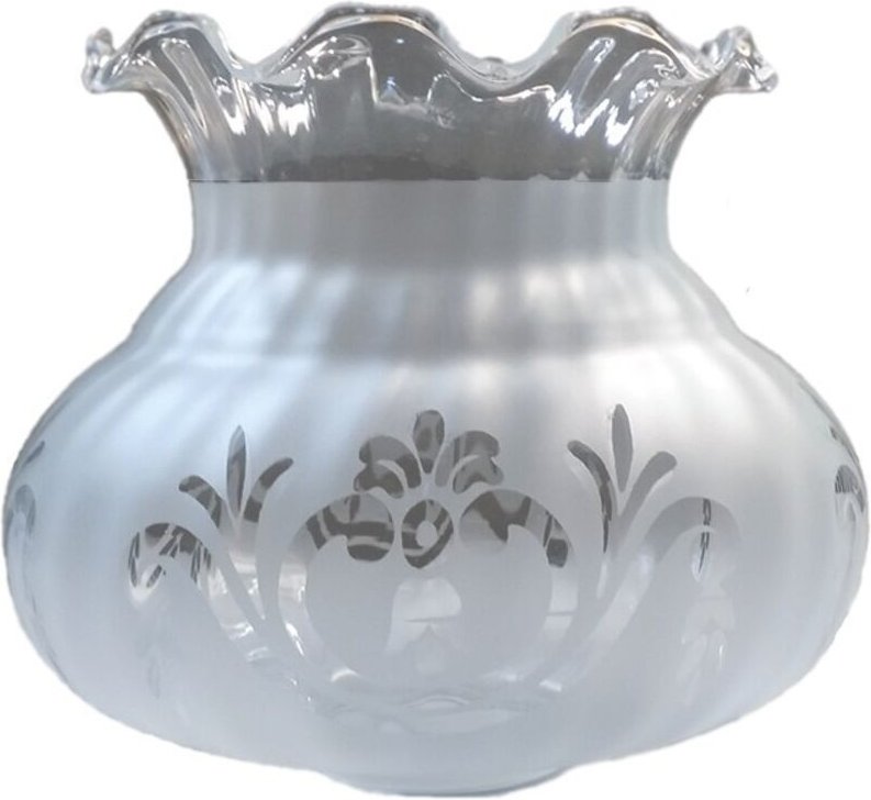 Ltde - Lampenschirm aus mattem Glas sevilla mit 5 cm langer Öffnung