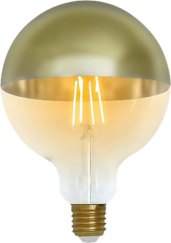 Orion91 - G120 LED-Globelampe, Goldkuppel, E27, 6-W-Äquivalent, 48 w, 600 lm, 2100 k, 15.000 h 7hSevenOn Vintage