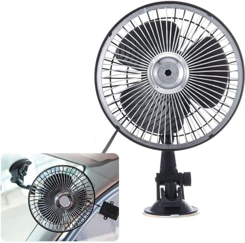 Zoll Auto-Lüfter 12v Mall Auto-Lüfter Saugnapf Tragbarer Lüfter Automobil Auto Kühler Lüfter - Lntyq