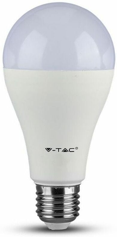 V-TAC LED-Glühbirne E27, 15 W, 100 lm/W, A65, kaltweiß (Blisterpackung mit 2 Stück)