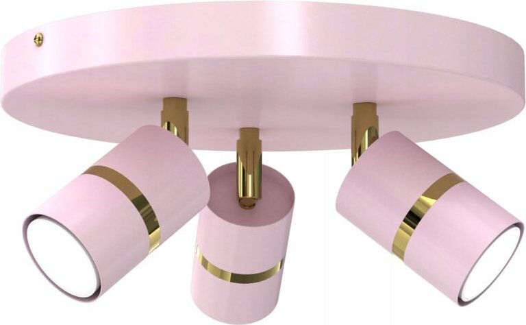 Kinder-Deckenleuchte Einstellbarer Spot Led Gu10 Gold Rosa Für Ein Mädchen