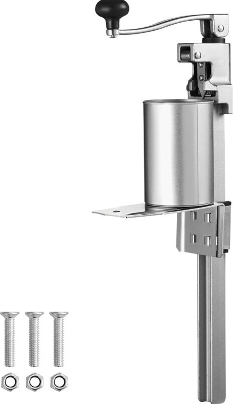 VEVOR Manueller Dosenöffner, Dosenöffnermaschine Gastronomie, Handelsüblicher Dosenöffner mit Sockel, Höhenverstellbarer...