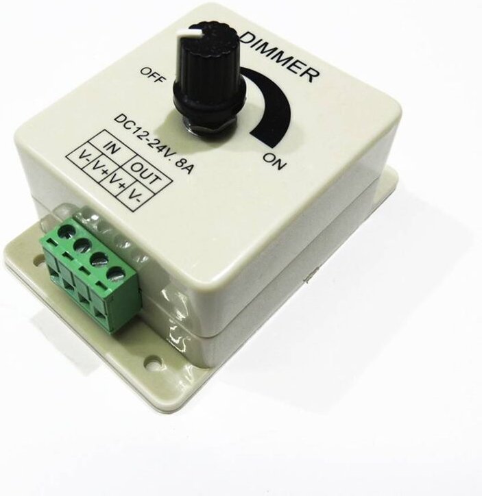 Dimmer für einfarbige Leisten 12V/24V 8A