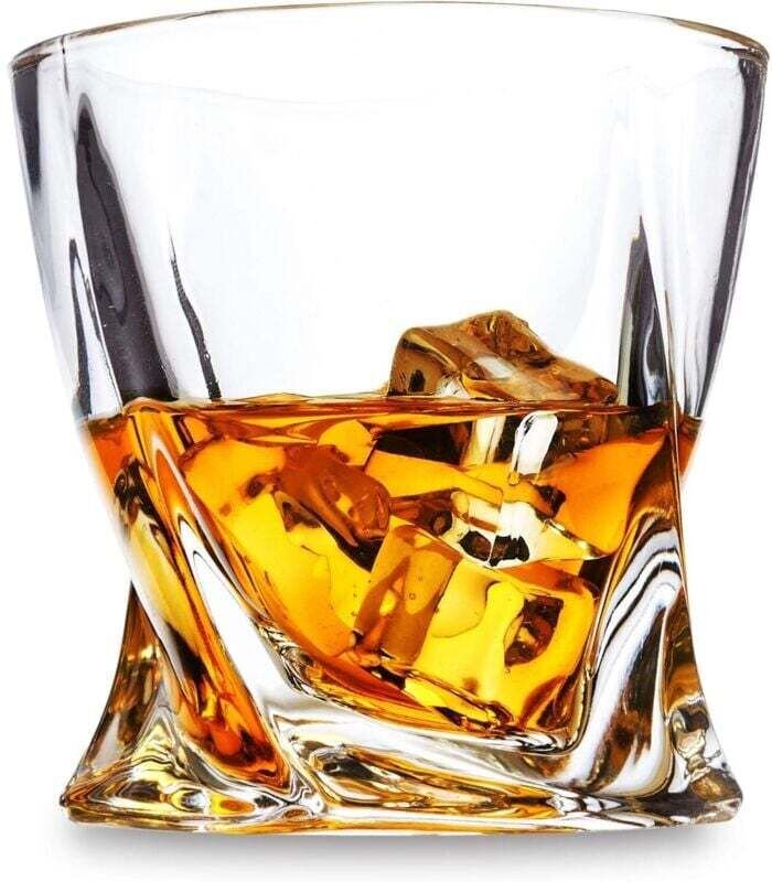 Whiskygläser, bleifreie Kristall-Whiskygläser, 300 ml, perfektes Geschenk für Whisky-Liebhaber, 4er-Set