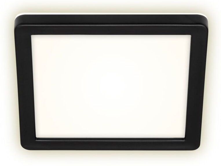 Frankfurt led Außenwandleuchte, IP44 Spritzwasserschutz, Backlighteffekt, Neutralweißes Licht, schwarz, 19 x 19 x 2,8 cm...